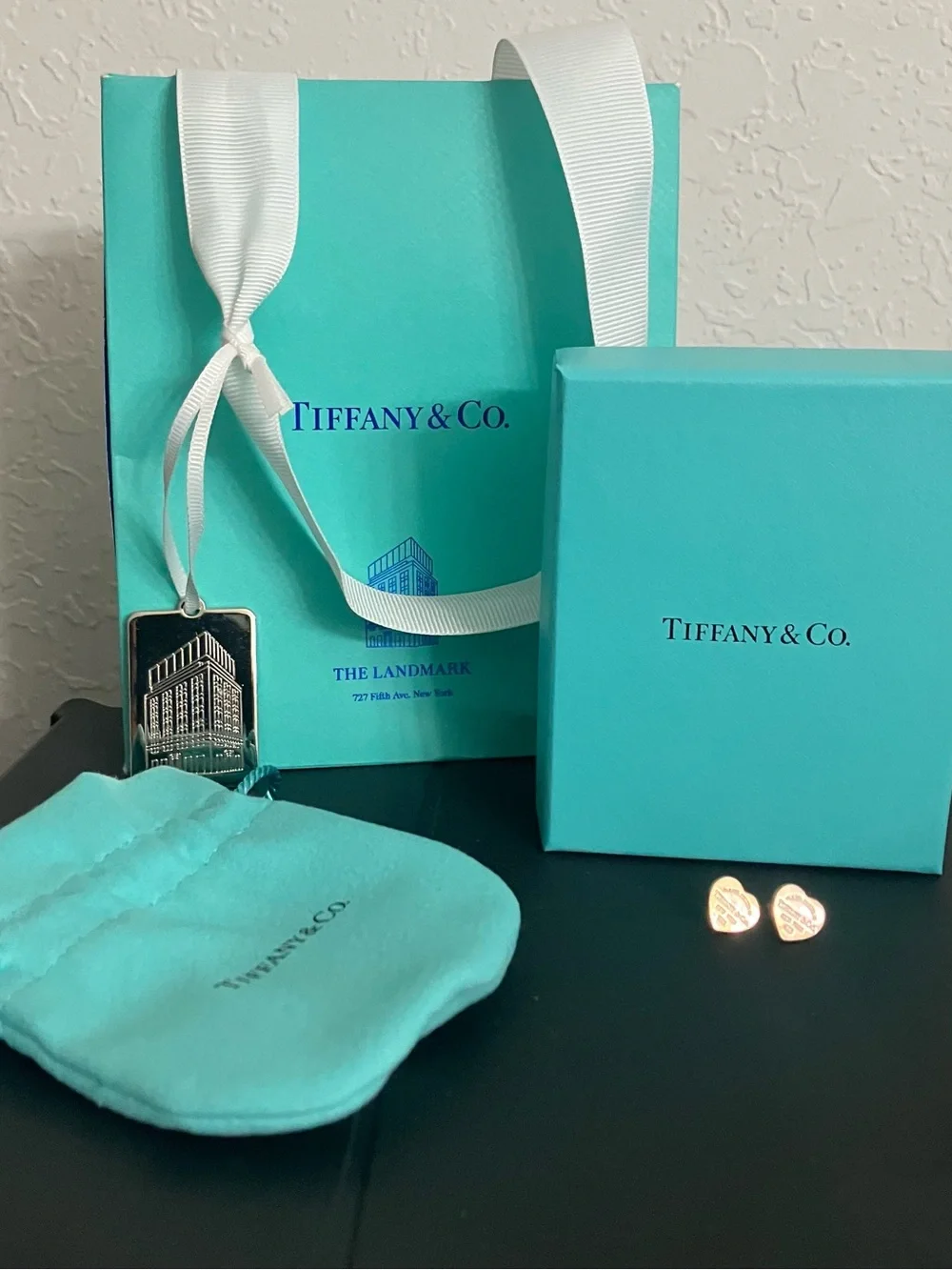 Tiffany & Co. Silver Earrings w/All Original Packaging